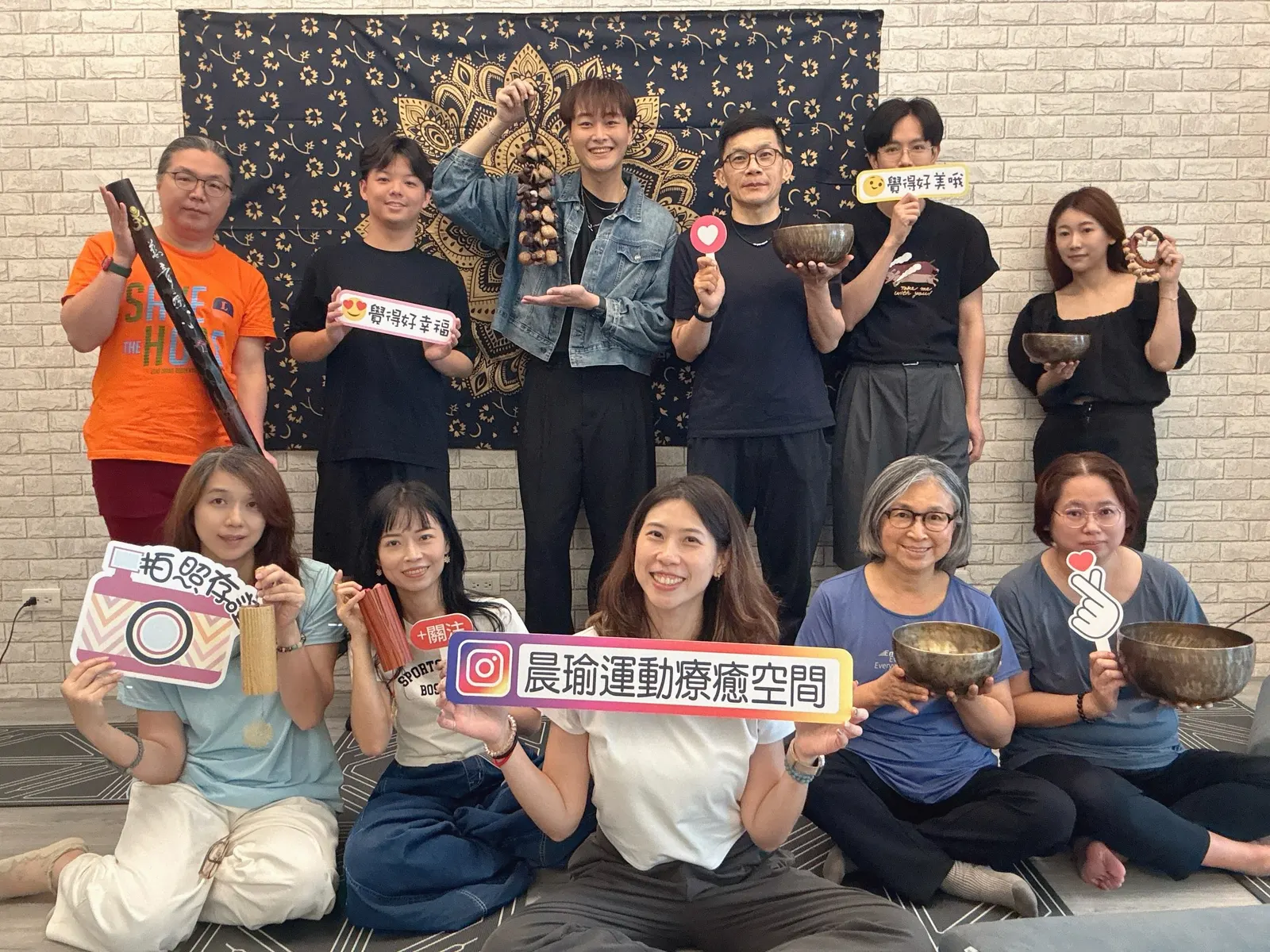 頌缽活動結束後的大合照